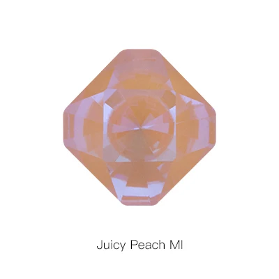 Необычные камни ювелирные изделия восьмиугольник Швейные аксессуары K9 стеклянные стразы diy Кристалл точка назад для одежды декоративная брошь изготовление - Цвет: Juicy Peach MI