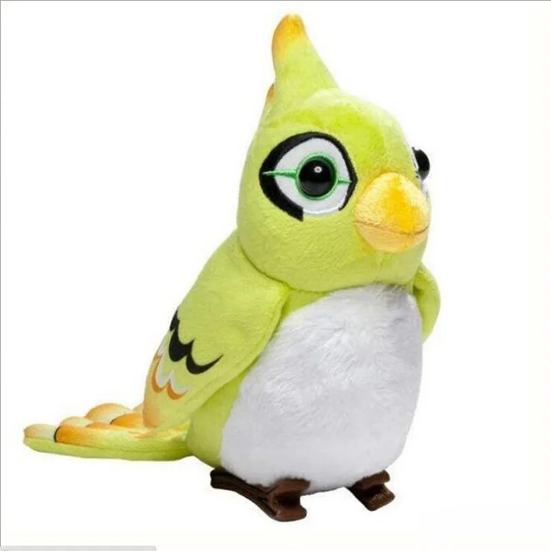 Игра OW над последней бастион птица Ganymede Pepe D. va кролик логотип GENJI плюшевые куклы мягкие игрушки - Цвет: Green Bird