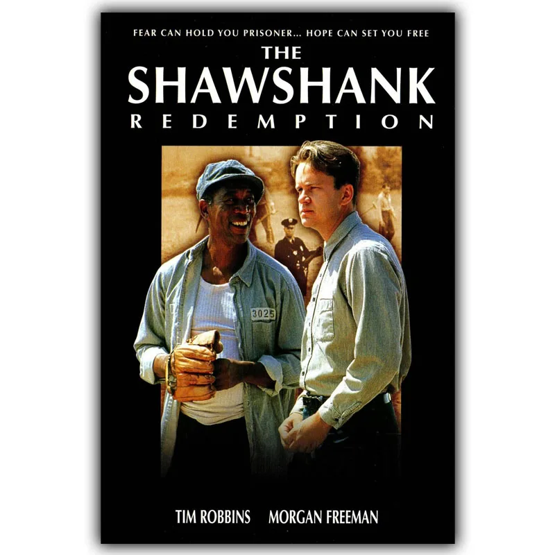 Художественный шелковый постер Shawshank с принтом 30x45 см 60x90 вдохновляющий