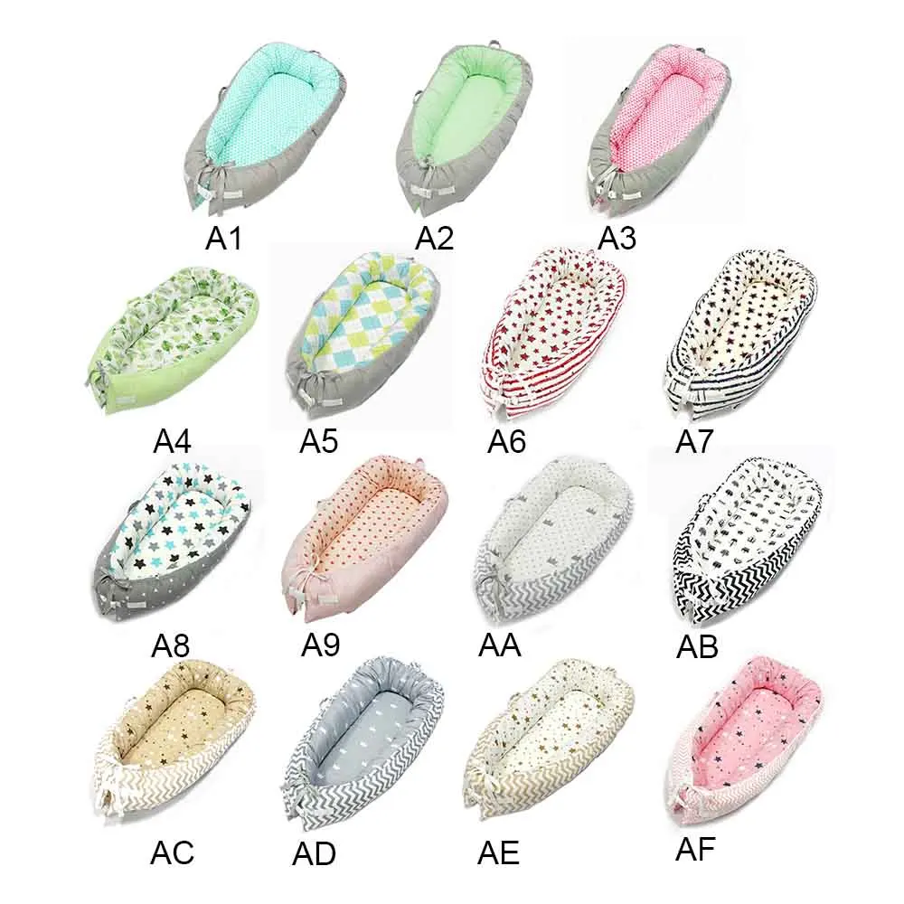 MrY Baby Nest Bed Children Infant Kids Cotton Cradle Portable RemovableCrib Washable Crib Travel Bed 80*50CM frre shipping
