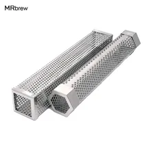 12” Stainless Steel Pellet Smoker Tube Perforated Cubic Pellet Smoker BBQ Cube No Roll Design