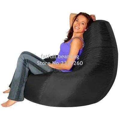 Крышка только без наполнителя-коричневый непромокаемый бобовый мешок стул-открытый и внутренний диван кровати-гостиная взрослых мебель набор