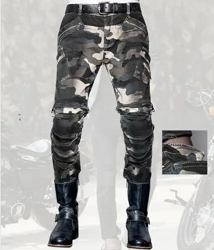 Newest Fashion casual uglybros jeans motorcycle pants camouflage outdoor tactical pants protection motorcycle riders jeans