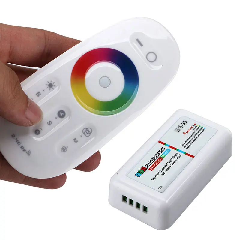 

New RGB Led Strip Touches Screen Dimmer 2.4G RF Wireless Remote Control System GDeals