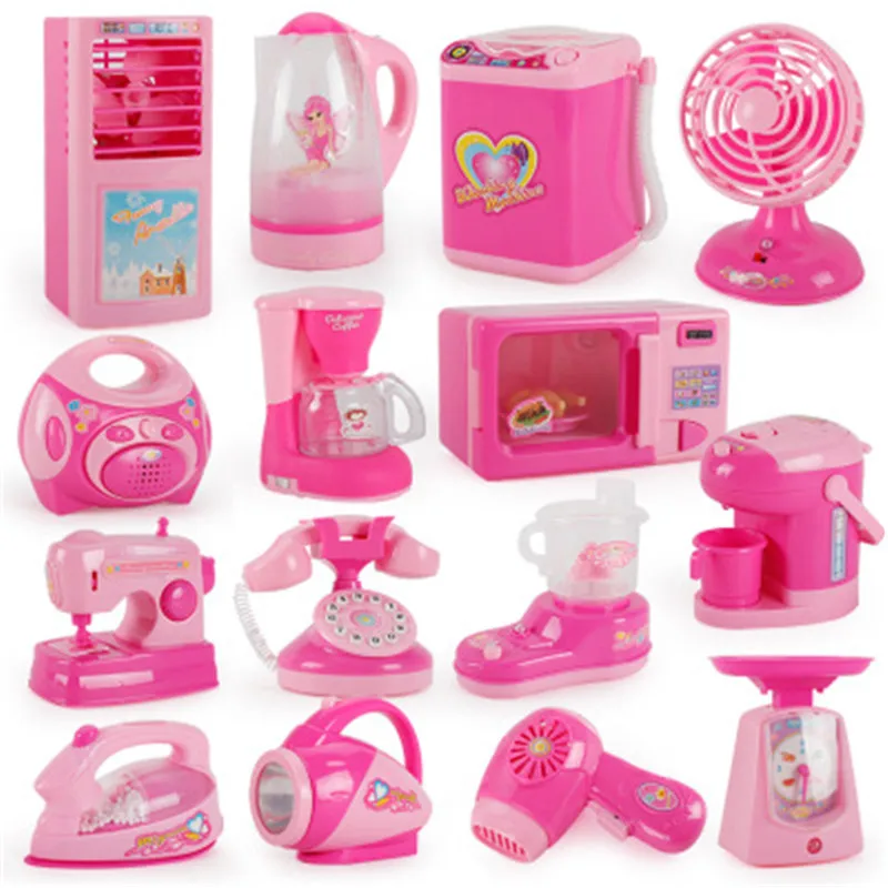 

1Pcs Simulation Kitchenware Kids Pretend Play Toy Play House Role Play Tableware Cookware Electric Small Household Appliance