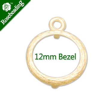 

12MM Copper Gemstone Bezel,raw brasscharms links,Gemstone base,charms bezel,sold 20pcs per lot