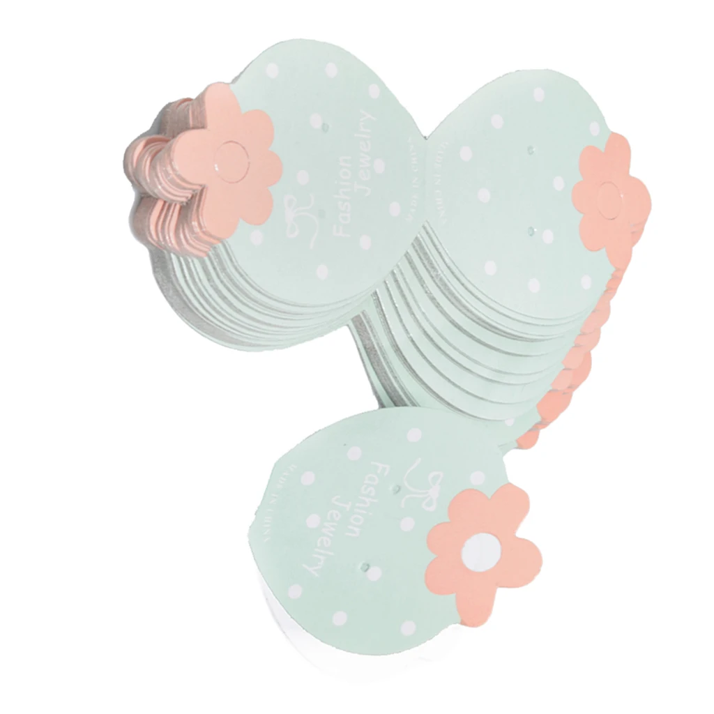 50Pcs Strawberry Paper Fashion Jewellery Display Cards Hair accessories Cards for Kids Children