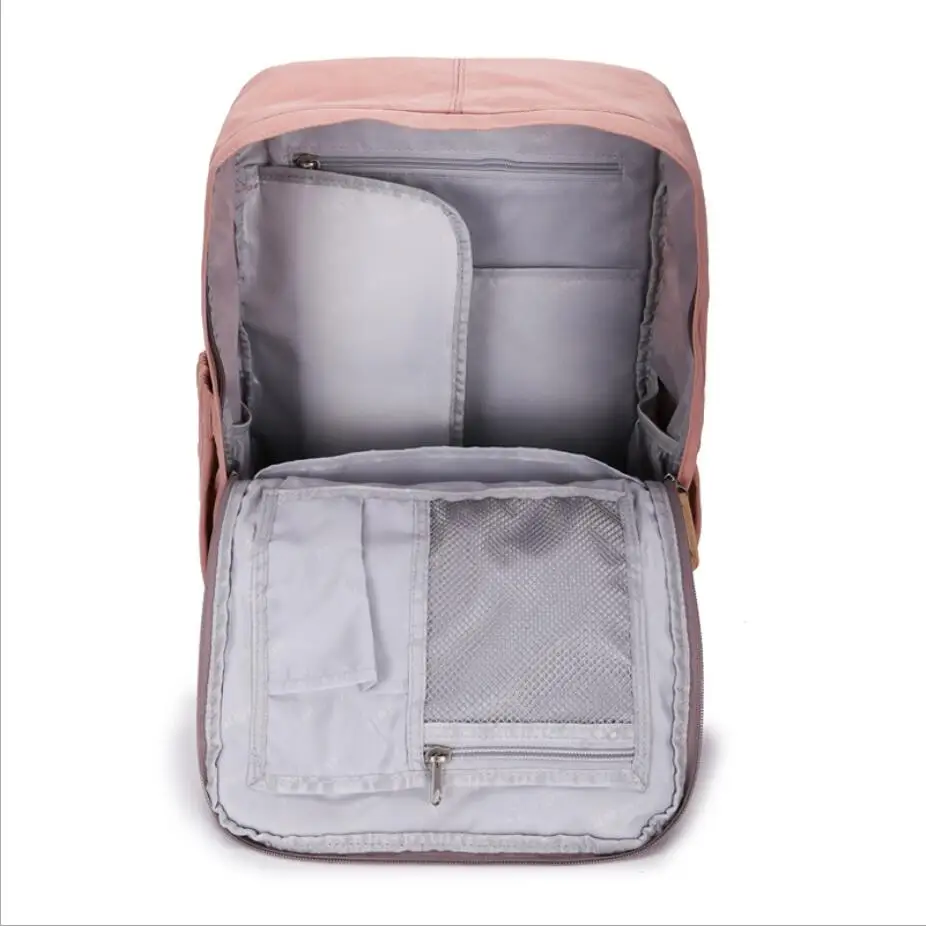 Femmes light Bolsa Blue Gray Sac Couches Mode De Mochila Maternité Couche orange Pink Momie Black À Infirmiers Voyage rose Dos Sacs Maman qA4CxF