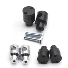 25 мм черный хром круиз модифицированный руль фиксирующий сидящий фиксированный рукав для Harley Dyna Sportsters Softail V-Rod Steed Manga