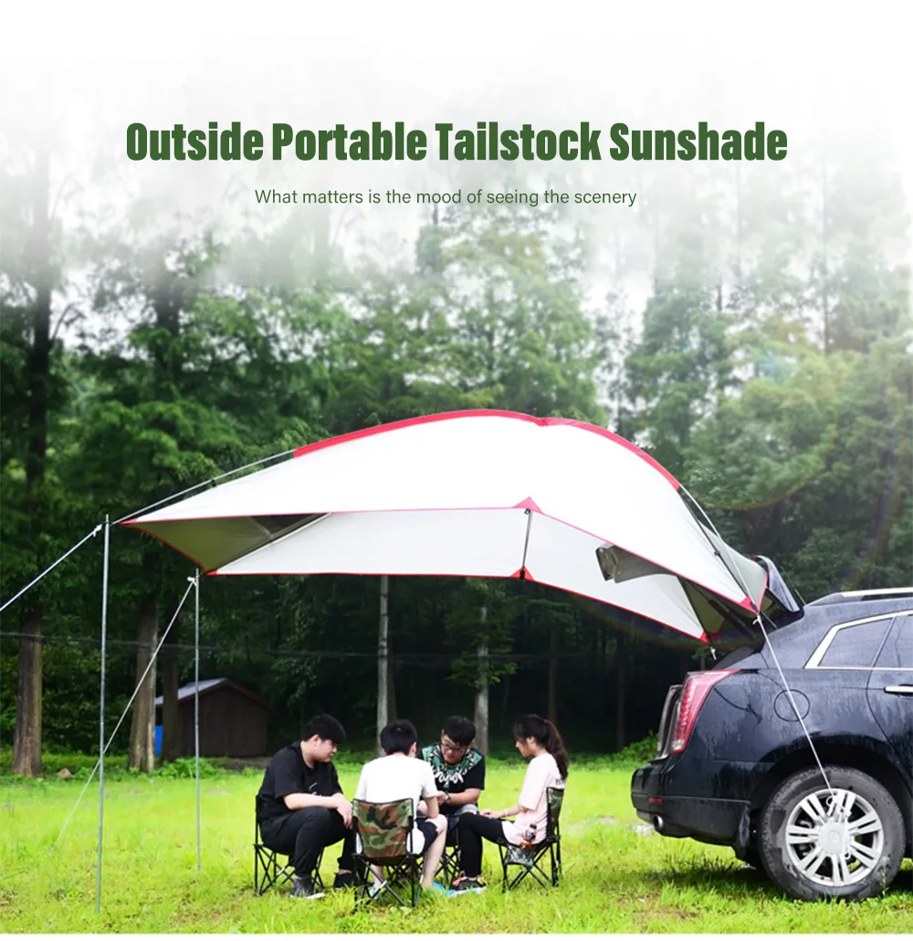 Windtour Outside Camping Portable Tailstock Weather Enclosure Sunshade