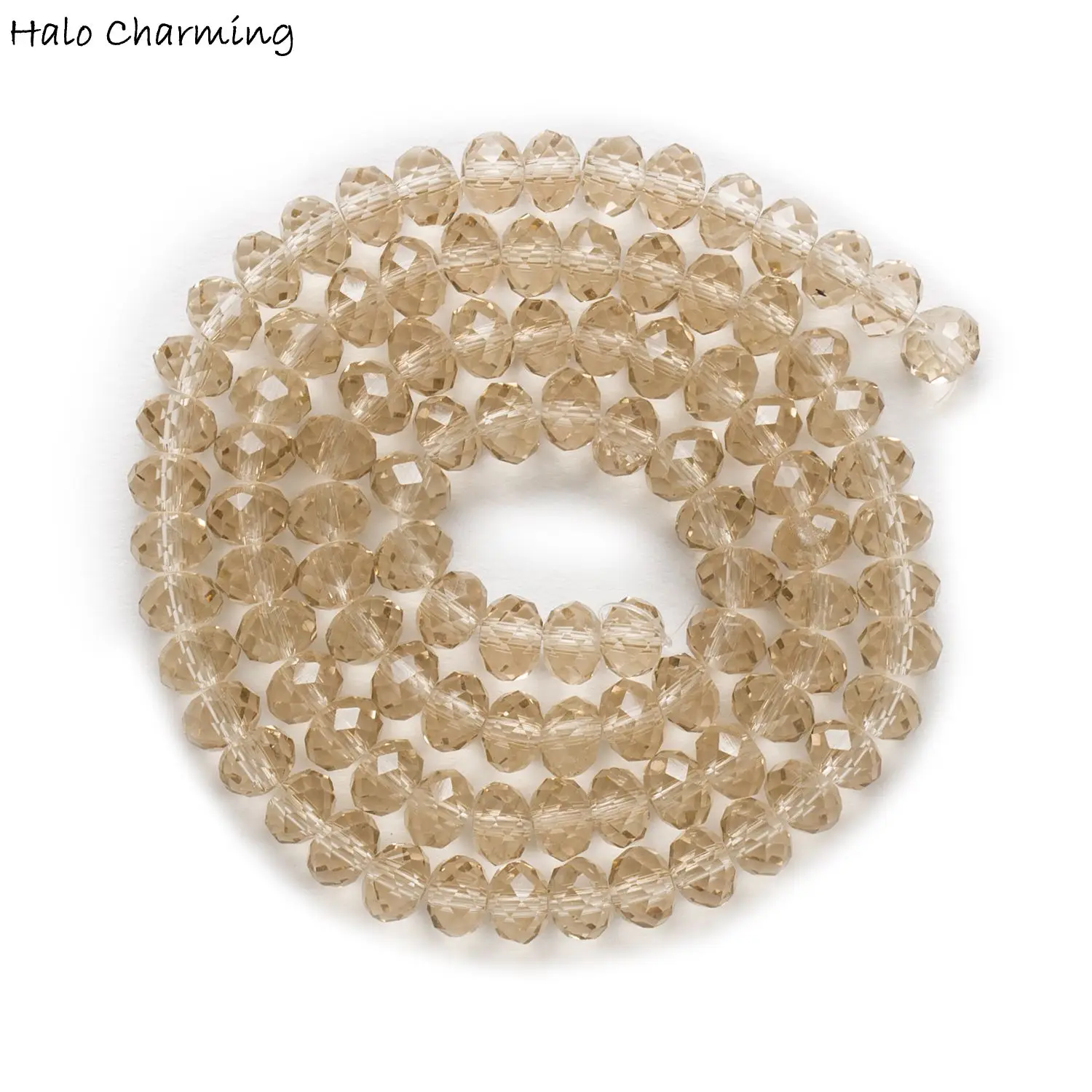 Бусины из хрустального стекла цвета шампанского с гранями 4 8 мм|faceted beads|faceted rondelle
