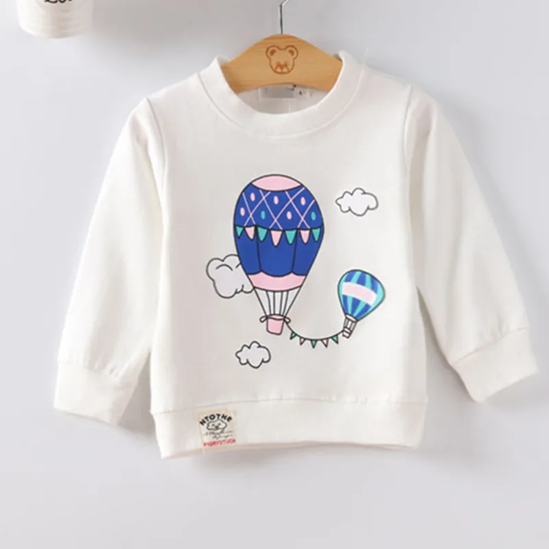 Baby Toddler Spring Autumn Tops Fashion Audel Cotton Sweatershirt Long Sleeve Tshirts Winter Bottoming Shirt