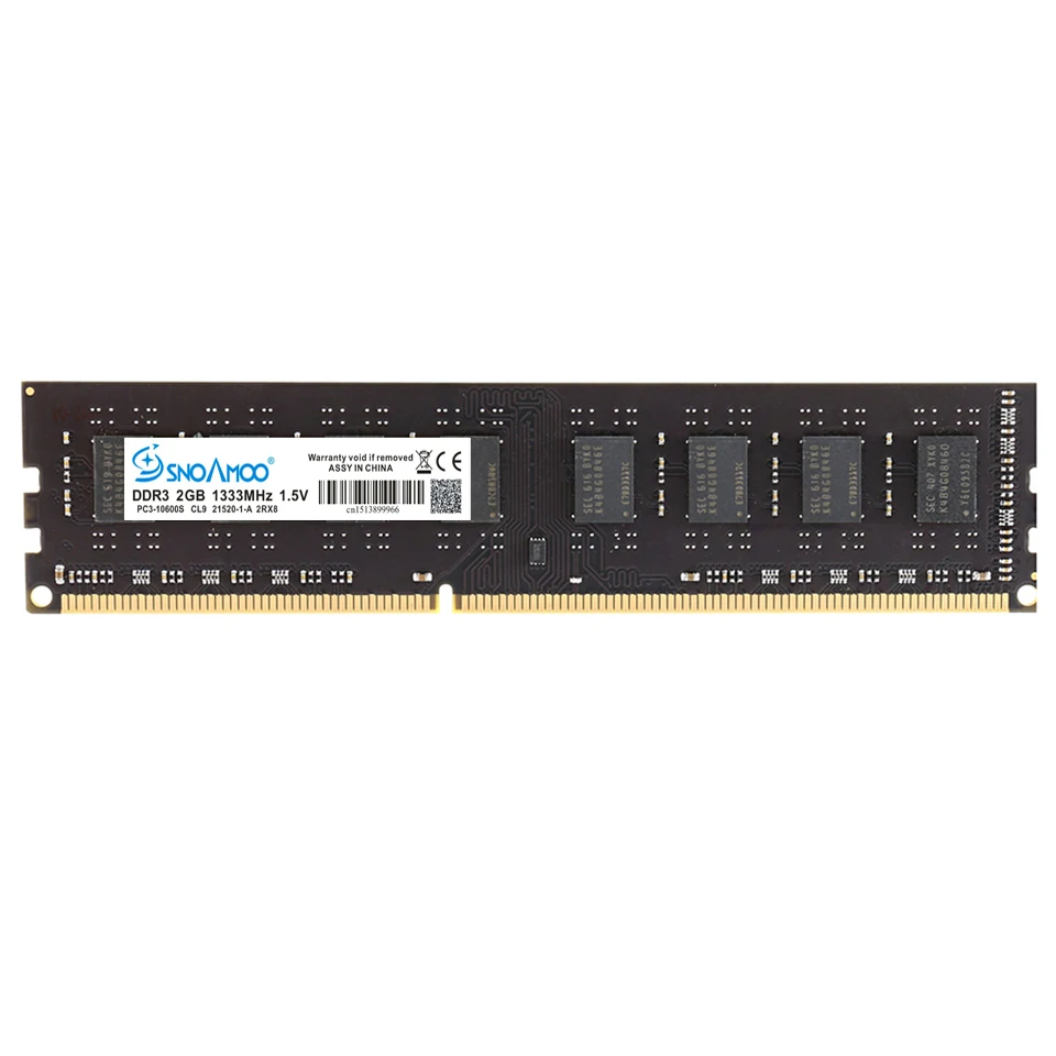 SNOAMOO Настольный ПК ОЗУ DDR3 2 Гб 1600 МГц PC3-12800S CL11 1333 МГц PC3-10600S CL9 4 ГБ 1,5 в Компьютерная память для Intel DIMM гарантия