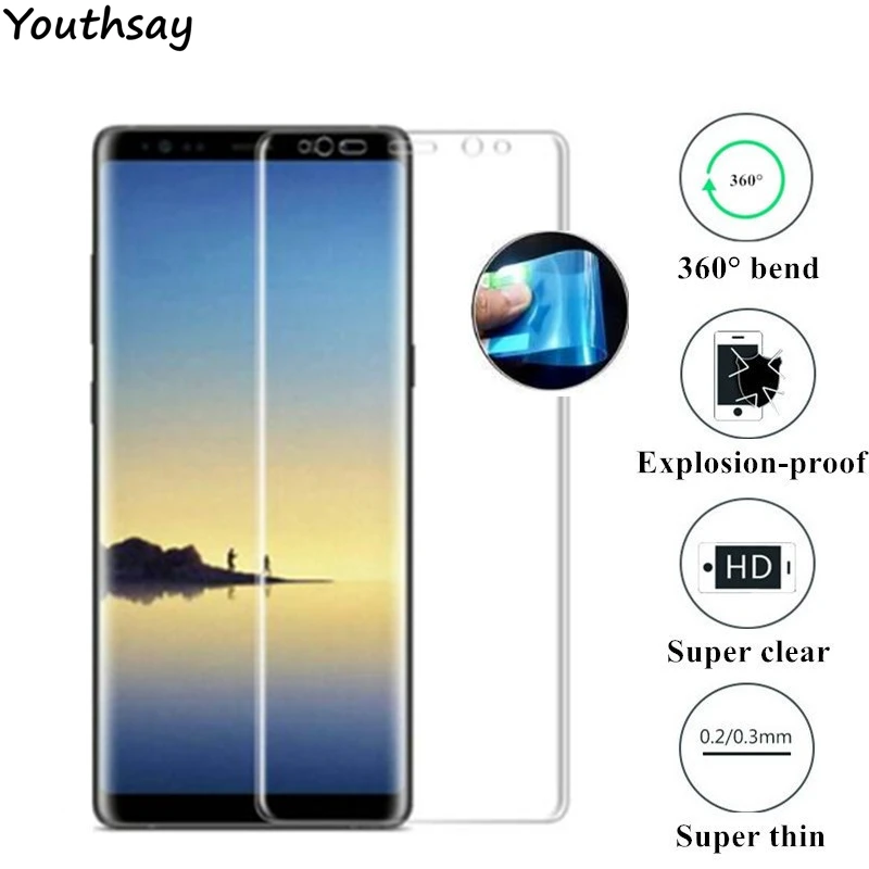 Полностью изогнутая мягкая защитная пленка для Samsung Galaxy S8 Plus закаленное стекло |