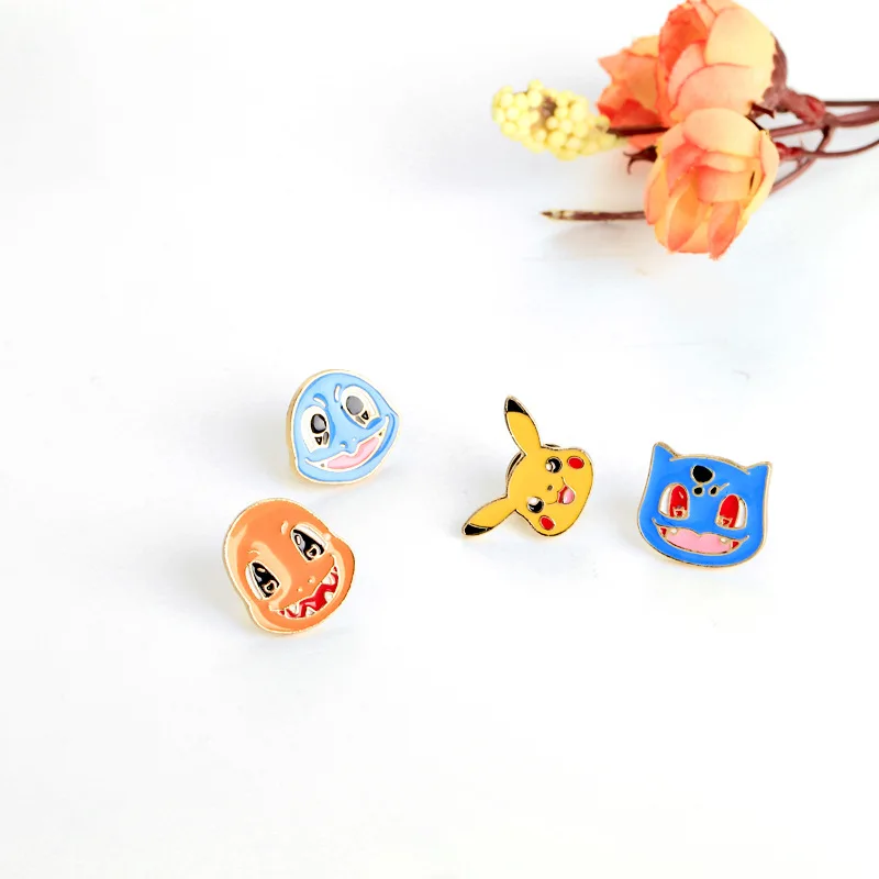 

Anime Cartoon Pokemon Pikachu Elf Baby Badge Pin Cute Fashion Gold Enamel Brooch Clothes Backpack Trendy Charm Jewelry Gift