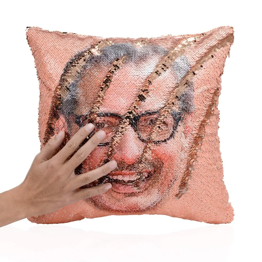Большая Акция Jeff Goldblum улыбающееся лицо Русалка Реверсивный флип блесток пледы