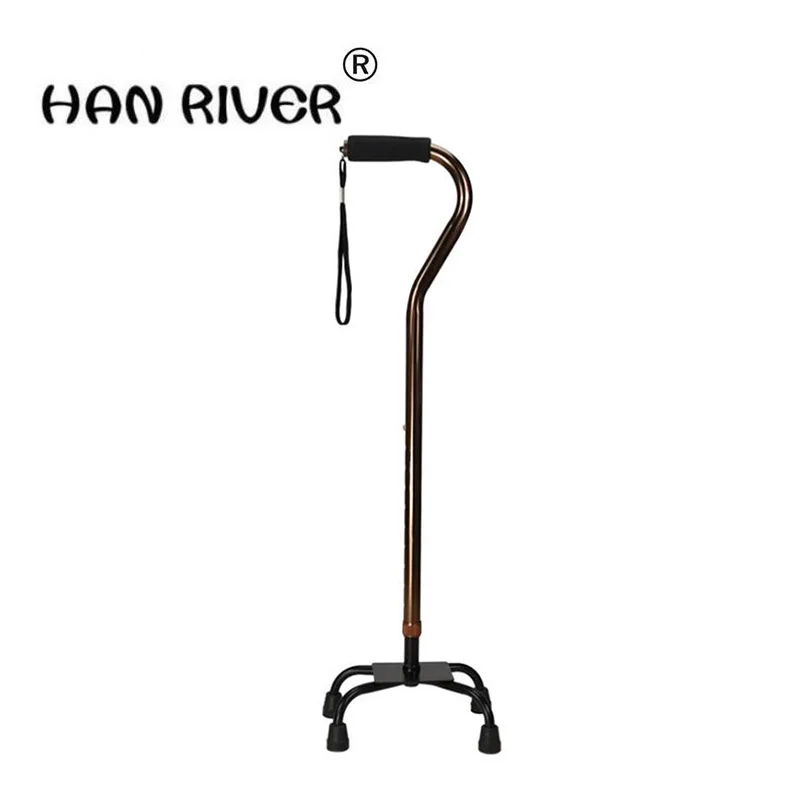 Aluminum alloy four feet telescopic cane Stroke hemiplegia walker