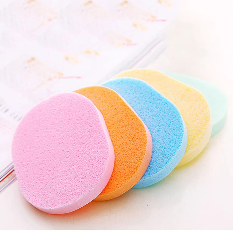 Random Color 1Pcs Sponge Puff Soft Facial Cleansing Sponge Face Makeup