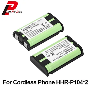 

2pcs/lot For Panasonic HHR-P104 Cordless Phone Battery 3.6V 900mAh Ni-MH HHR P104 TG5242 KX-TG5243 KX-TG5421 KX-TG5451