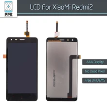AAA No dead pixel LCD for Xiaomi Redmi Hongmi 2 LCD display+touch screen digitizer assembly redmi2 Hongmi2 Red Mi 2 black screen