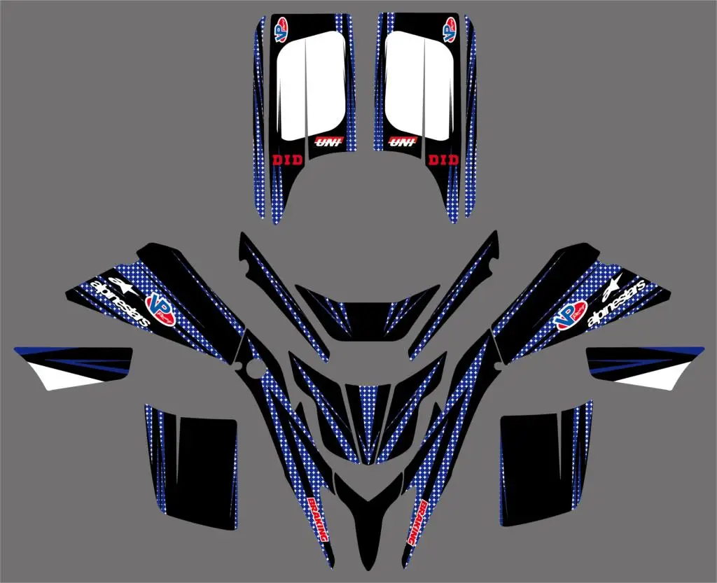 

NICECNC Motorcycle Team Graphic Background Decals Stickers Kit For Yamaha Blaster YFS 200 YFS200 1998-2002 2003 2004 2005 2006