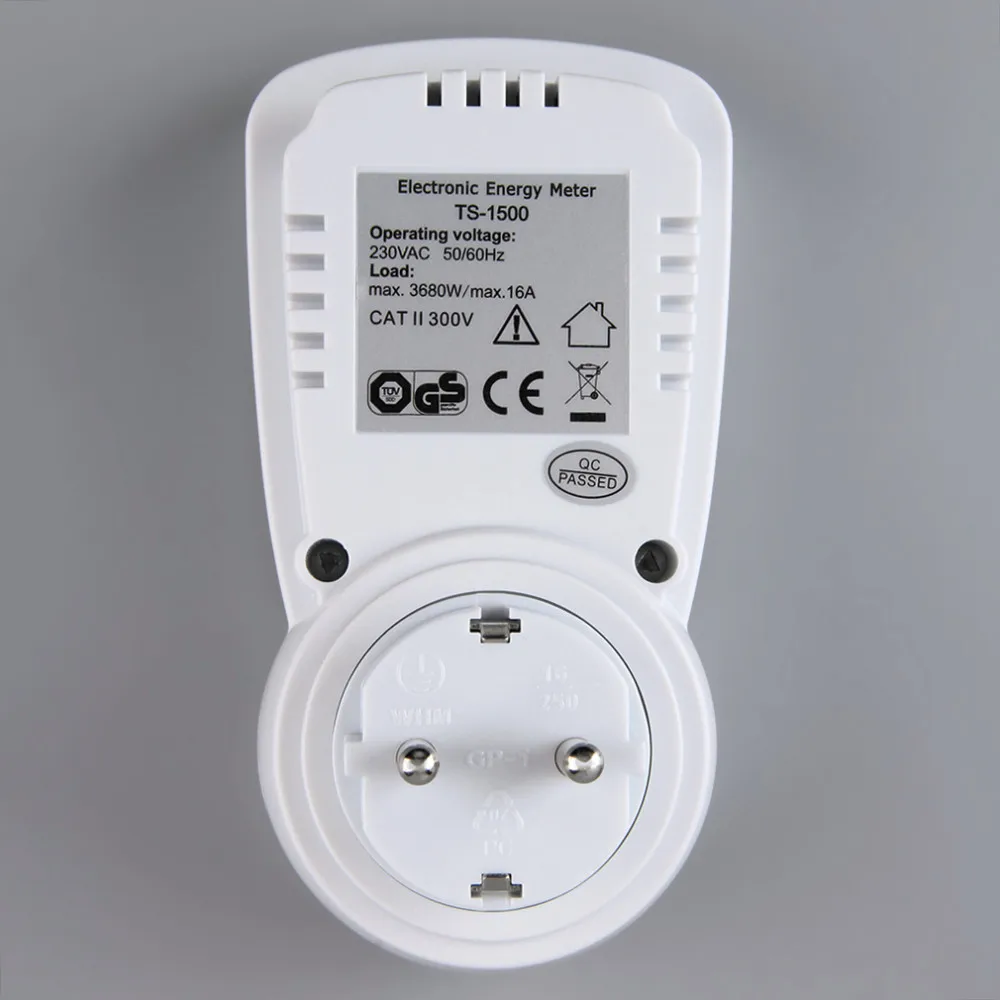 Ts-1500 электронный счетчик энергии ЖК-дисплей энергии Мониторы плагин счетчик электроэнергии для ЕС Plug Мониторы Лидер продаж