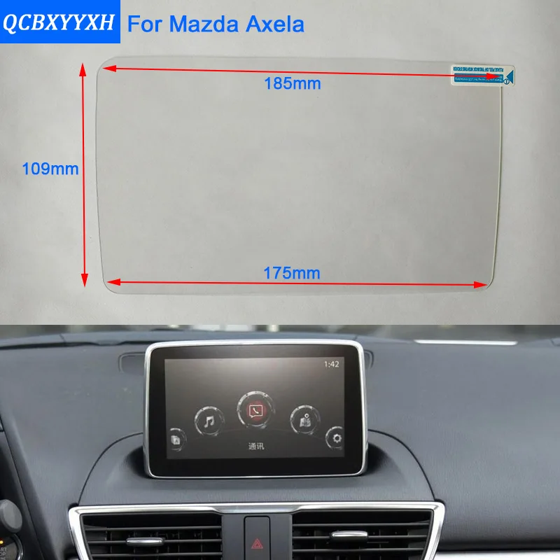 QCBXYYXH для Mazda 3 6 Axela Atenza Стайлинг автомобиля GPS навигация экран стеклянная защитная
