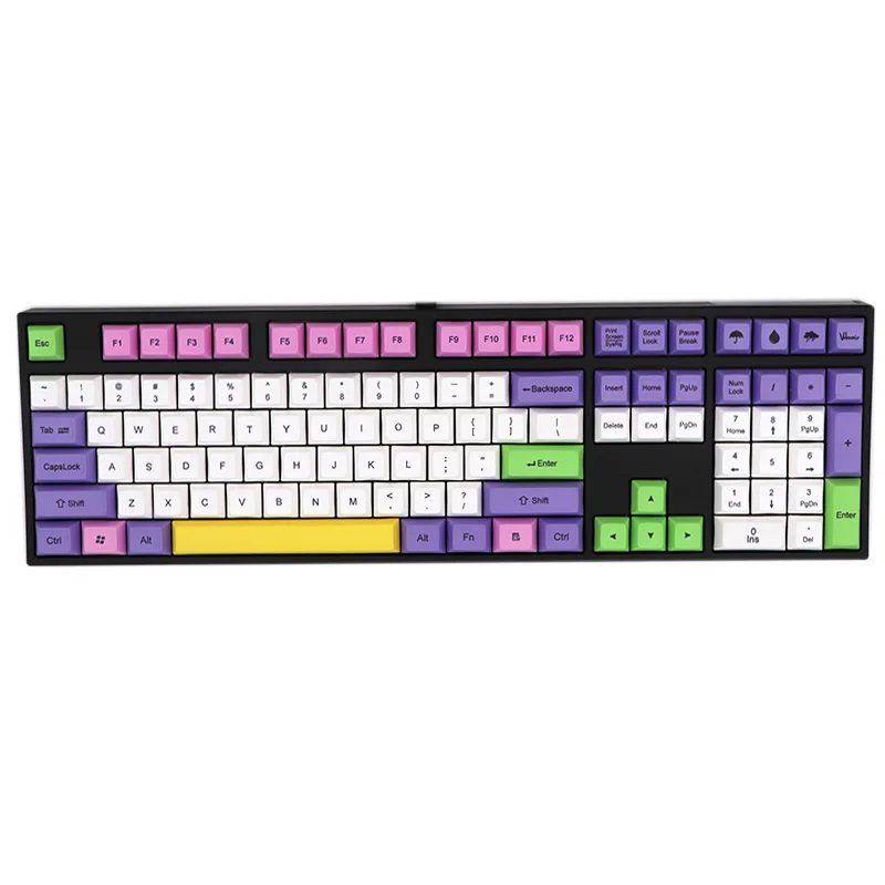 BGKP DSA Icecream Ethermal Dye Sublimation шрифты PBT keycap для проводной USB механическая клавиатура Cherry