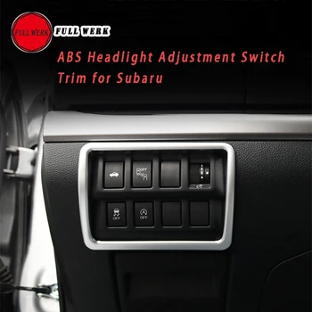 

1pc ABS Car Styling Headlight Adjustment Switch Panel Trim Decoration Cover Sticker Frame for Legacy 16-19 Outback 15-19 Accesso