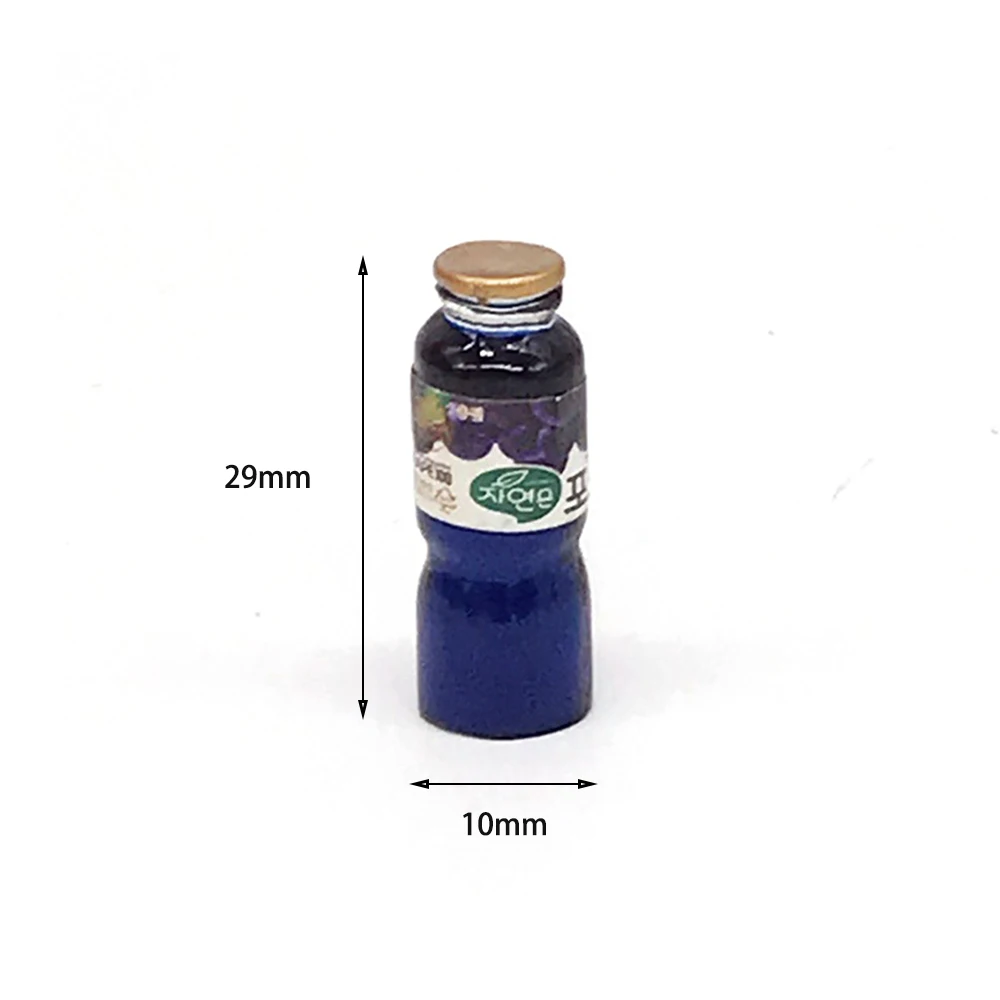4 шт. 1/12 кукольный домик Миниатюрные аксессуары Мини Смола бутылка сока моделирование напитки модель игрушки украшение для кукольного домика