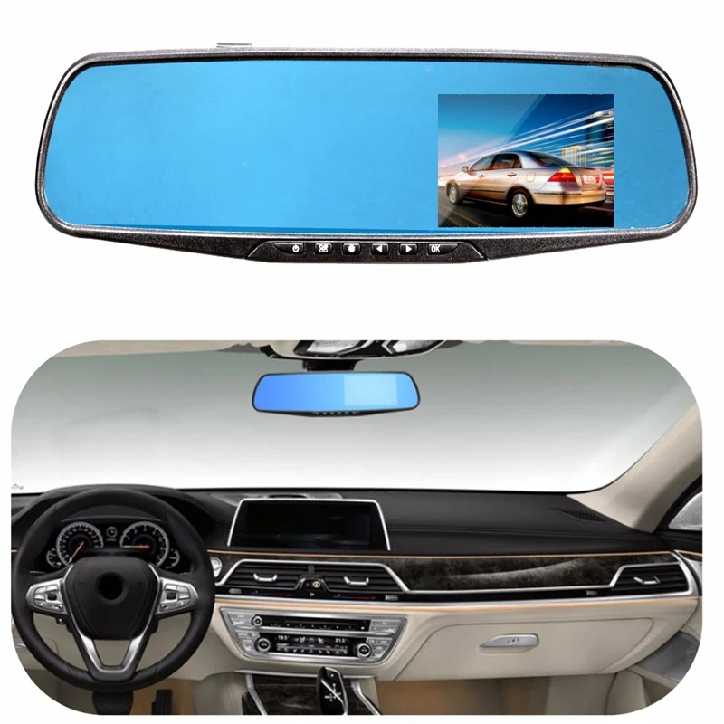 2.8 Inch 1080P Car Parking Rearview Mirror Monitor Car DVR Dash Camera Video Recorder Night Vision 