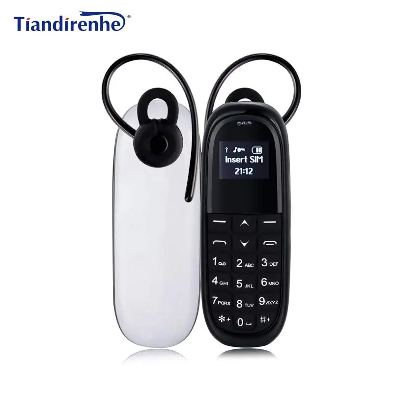 Tiandirenhe kk1 Беспроводной Bluetooth наушники Dialer Мини Мобильный телефон sim карты
