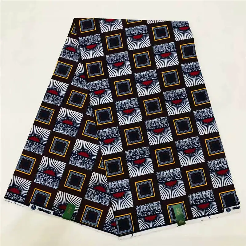 

DF!Ankara African Wax Prints Fabric High Quality real dutch Java wax fabric 6yards/lot For DIY Sewing ! P52760