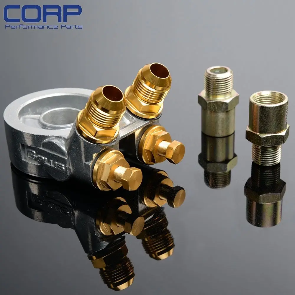 Gplus 19 Row Thermostat Adaptor Engine Racing Oil Cooler Kit