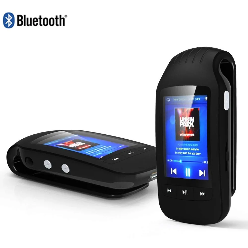 Оригинальный MP3 плеер HOTT 1037 Bluetooth 8 ГБ с зажимом портативный спортивный шагомер FM