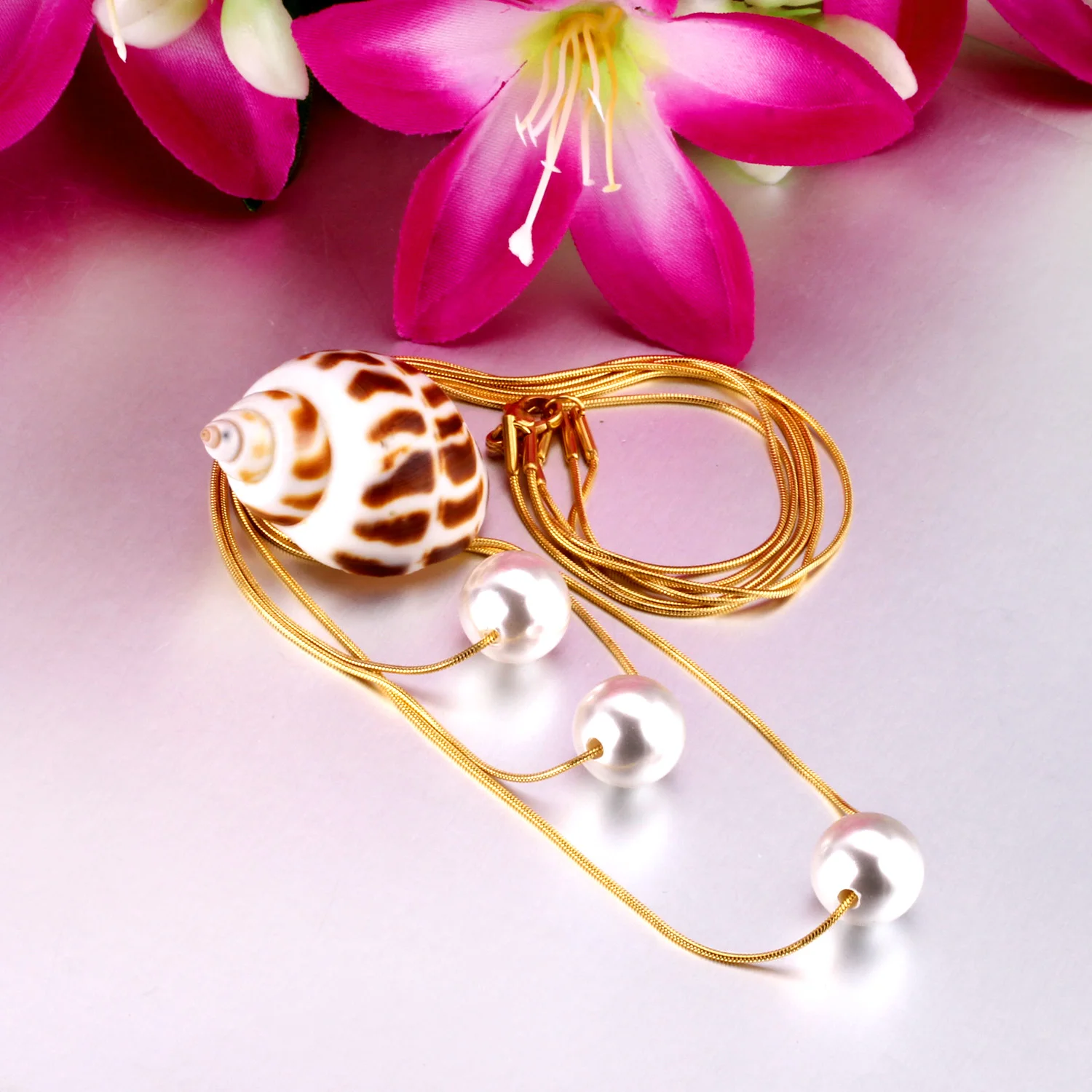 Роскошные Нежные ювелирные изделия многослойный кулон из искусственного жемчуга на цепочке ожерелье для женщин/девушек колье Ожерелье Bijoux