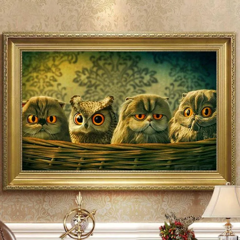 

Owl 5D Diy Diamond Painting Animal Landscape Cross Stitch Diamond Embroidery Diamond Mosaic Owl Home Full Rhinestone Painting
