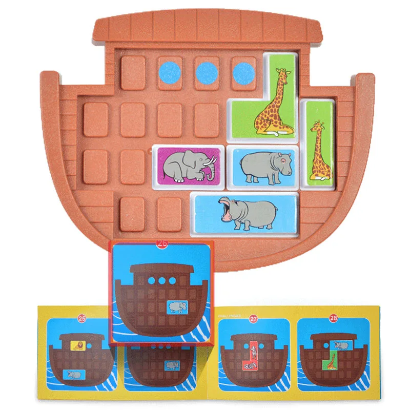 Ноев ковчег животные отлично спасают детей форма мышление головоломка дети забавные игрушки детские игры мышления развивающие игрушки