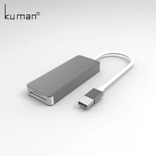 

Kuman 3.0 USB Hub 3 USB Ports and TF SD Card Reader Port OTG Hub for Phone Computer Tablet Laptop USB Flash Drive YLHUB-302
