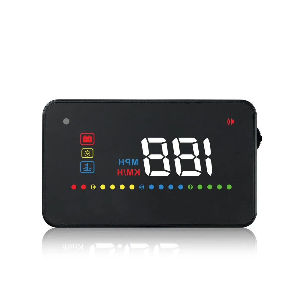 

New Car HUD Universal Head Up Display Speedometer OBD2 LCD Temperature Water Projection CSL2018