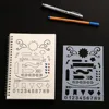Pochoir à puces pour Journal, 4 pièces, modèle de planificateur Bujo, alphabet ► Photo 1/6