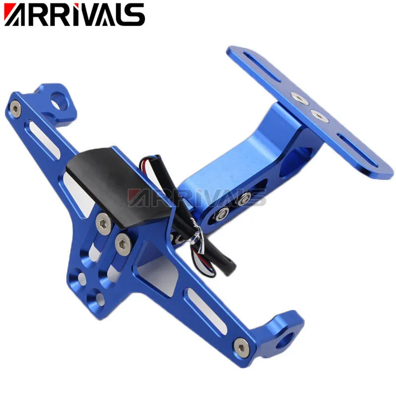 

Motorcycle License Bracket Licence Plate Holder Number Hanger Tail Tidy Bracket with Turn Lights FOR YAMAHA YZF R6