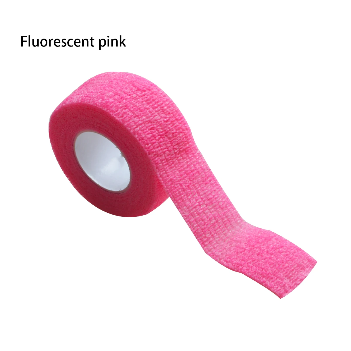 Fluorescent Pink 48 шт. 2,5 см красочные самоклеящиеся ботильоны пальцев забота о мышцах эластичный медицинский бандаж марлевая повязка лента спортивные нарукавные повязки - Цвет: Fluorescent Pink