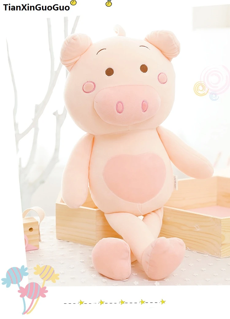 large plush pig