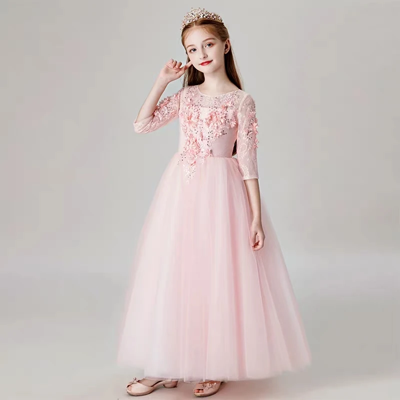 pink color party frocks