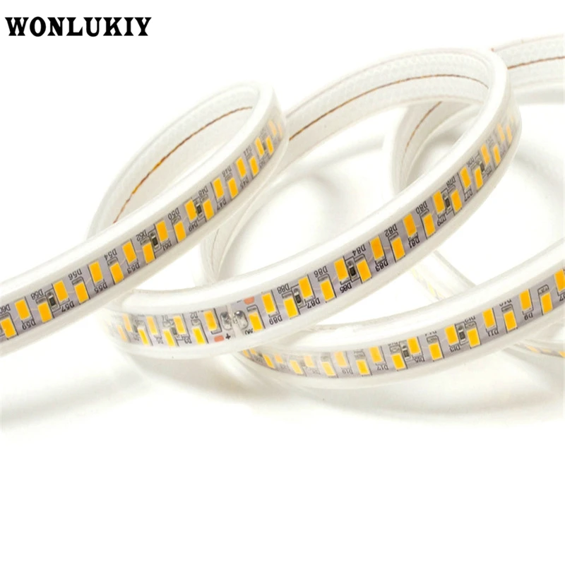 

180Leds/m Led Strip Light 5630 5730 White/Warm White Cross Led Chip 1m/2m/3m/4m/5m/10m Led Lighting With EU Plug for Home Decor