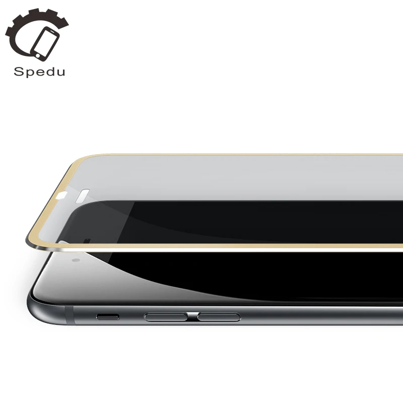 6S Aluminum alloy Full screen coverage tempered glass screen protector For apple iphone 6 4.7 3D Curved Edge protective film