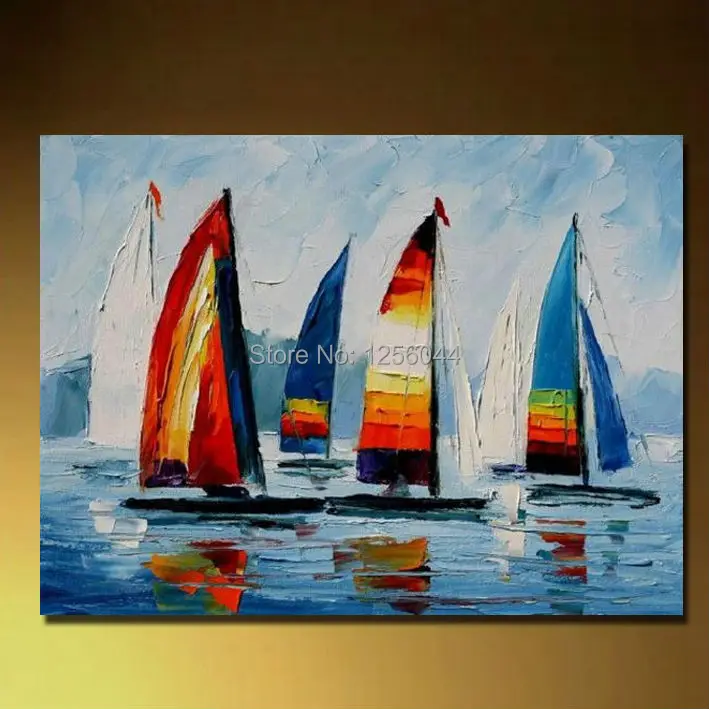 

100% handmade High-quality modern wall art Streetscape Palette knife Oil Painting On Canvas living room decoration KN089