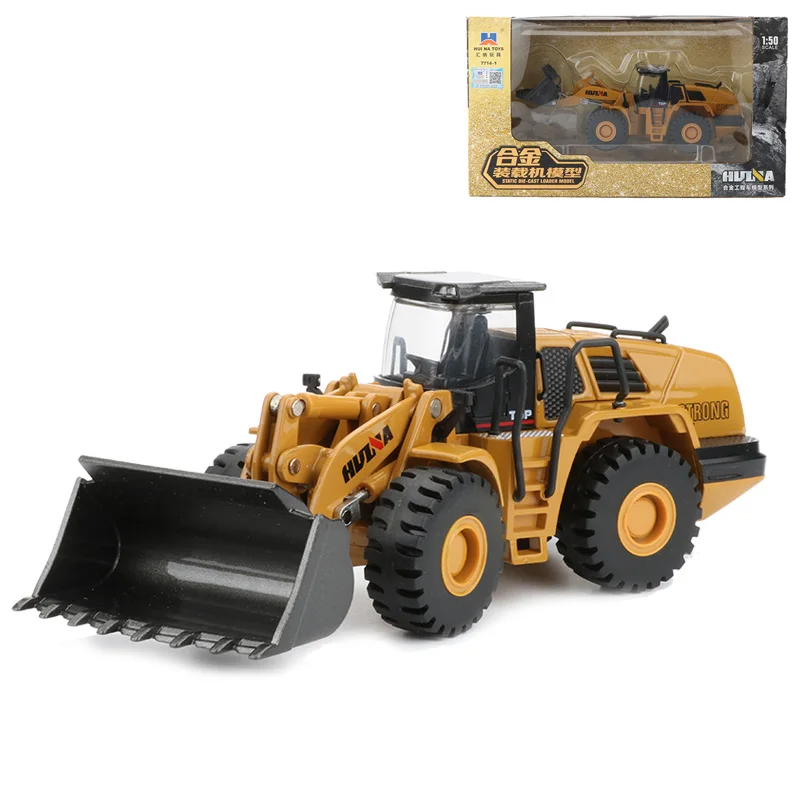 

HUI NA TOYS 1:50 Engineering Truck Model Toy Alloy Loader Construction Vehicles Trucks Toys For Boys Cars