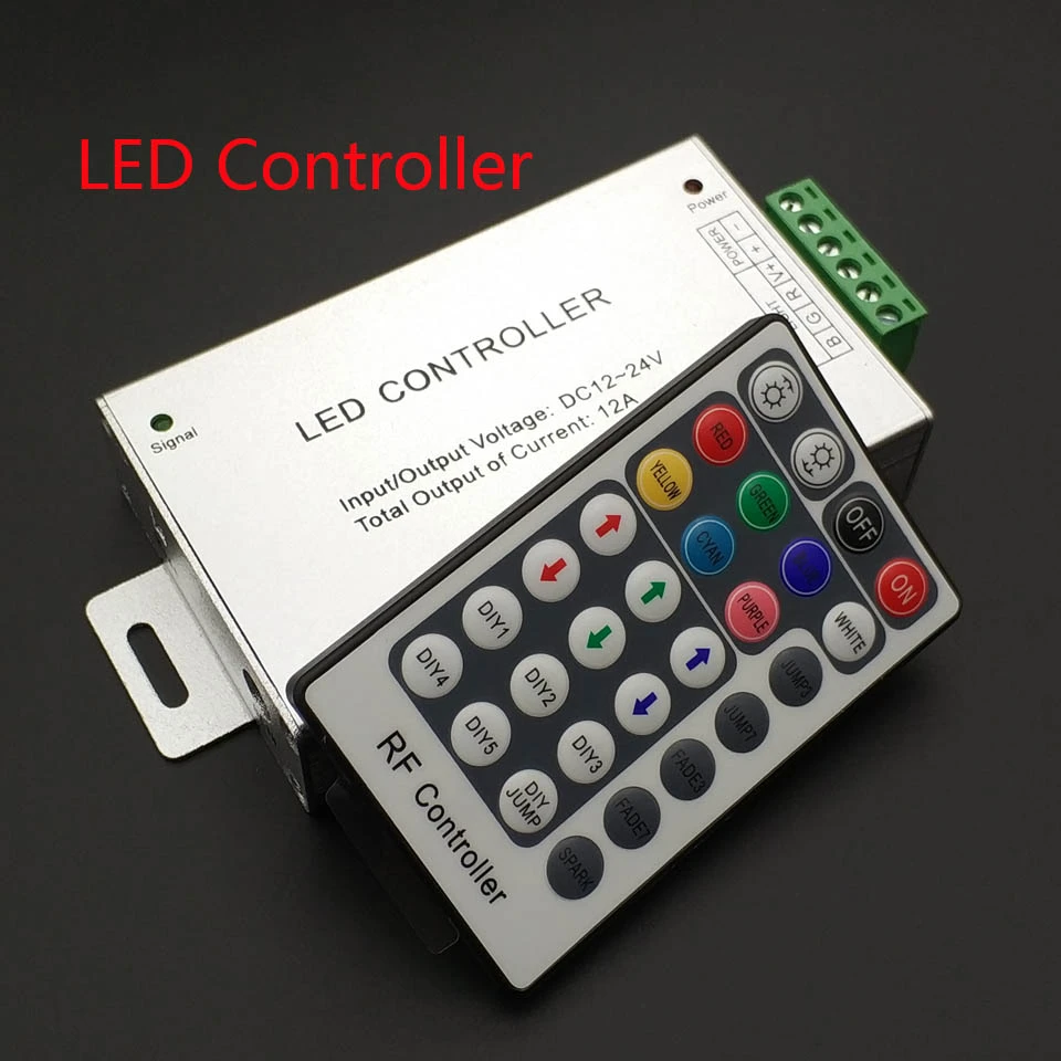 

LED controller Lighting Accessories RGB Controler RF Wireless Remote 28 Keys 12-24V 3 Channels LED Controller for RGB LED